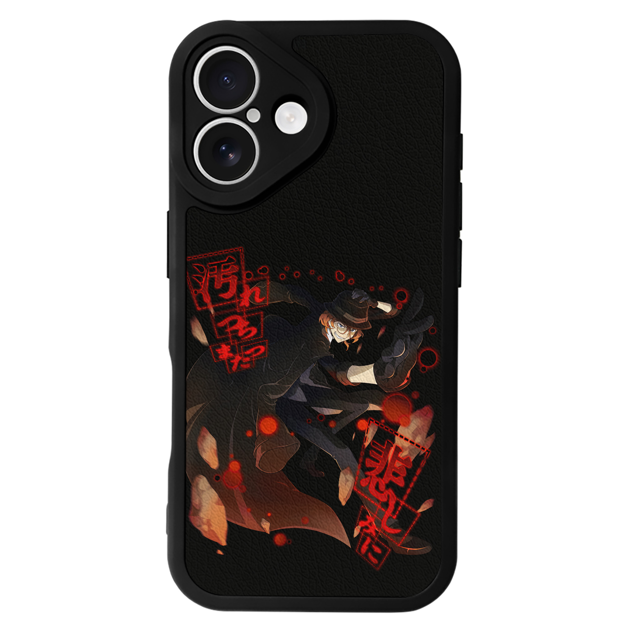 （画像用） 文豪ストレイドッグス Bungo Stray Dogs 【iPhone 16シリーズ対応】シリコンスマホケース（レザー調） 材質：シリコン